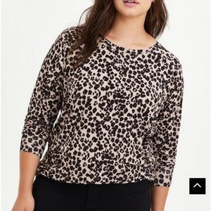 Torrid Super Soft Leopard Long Sleeve Tee NWOT